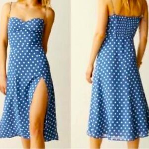 Reformation Juliette polka dot midi dress